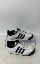 Load image into Gallery viewer, Adidas Kids Samoa FW3671 White Black Leather Slip-On Sneaker Shoes Size 7K
