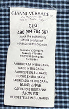 Load image into Gallery viewer, Authentic Versace Collection Mens Blue Long Sleeve Dress Shirt Size EUR 38
