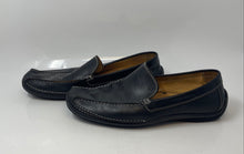 Load image into Gallery viewer, Donald Pliner Mens Black Leather Slip-On Low Top Loafer Shoes Size 13 No Insoles
