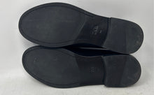 Load image into Gallery viewer, Zara Mens Black Leather Round Toe Slip-On Penny Loafer Dress Shoes Size EUR 44
