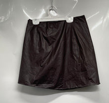 Load image into Gallery viewer, Zara Womens Brown Asymmetrical Front Snap Short Cocktail Wrap Skirt Size Medium
