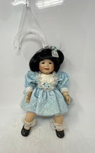Load image into Gallery viewer, Marie Osmond Lin Asian Pacific Islander Porcelain Doll With Blue Outfit
