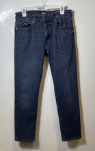 Load image into Gallery viewer, Hugo Boss Mens Delaware Blue Denim Slim Fit Pockets Straight Jeans Size 32/30
