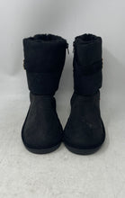 Load image into Gallery viewer, Michael Kors Womens Black Suede Mid Calf Round Toe Winter Boots Size 5
