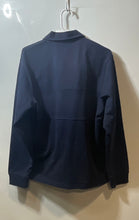 Load image into Gallery viewer, Zara Mens Navy Blue Collared Long Sleeve 1/4 Zip Pullover Sweatshirt Size Small
