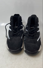 Load image into Gallery viewer, Mens Black White Leather High Top Lace-Up Sneaker Shoes Size EUR 42
