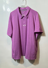Load image into Gallery viewer, Oakley Mens Pink Tailored Fit Short Sleeve Spread Collar Golf Polo Shirt Sz XXL
