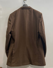 Load image into Gallery viewer, Roma Mens Brown Notch Lapel Flap Pocket Three Button Blazer Size 62
