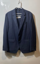 Load image into Gallery viewer, Banana Republic Mens Blue Houndstooth Print Notch Lapel Two-Button Blazer Sz 44R

