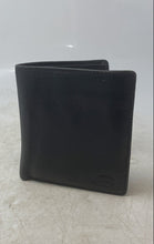 Load image into Gallery viewer, Fossil Mens Black Pebbled Leather Credit Card Slots Bifold Wallet
