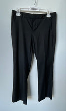 Load image into Gallery viewer, Banana Republic Womens Black Flat Front Slash Pocket Logan Dress Pants Size 4P
