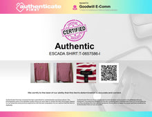 Load image into Gallery viewer, Authentic Escada Womens White Red Long Sleeve Pullover T-Shirt Size Small
