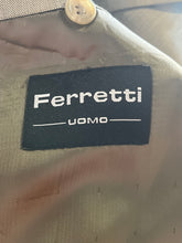 Load image into Gallery viewer, Ferretti Uomo Mens Brown Notch Lapel Single-Breasted Three-Button Blazer Sz 42R
