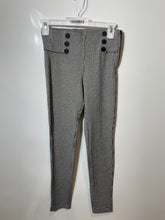 Load image into Gallery viewer, Zara Womens Black White Houndstooth Side Zipper Skinny Leg Trouser Pants Size XS
