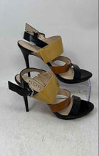 Load image into Gallery viewer, Michael Kors Womens Black And Brown Patent Leather Slingback Sandals Size 8.5 M
