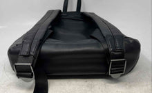 Load image into Gallery viewer, Guess Womens Black Gray Monogram Print Adjustable Shoulder Strap Backpack
