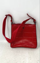 Load image into Gallery viewer, Aigner Womens Red Animal Print Inner Pockets Shoulder Handbag
