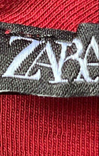 Load image into Gallery viewer, Zara Womens Red Long Sleeve Mock Neck Stretch Pullover Sweater Size Small
