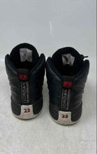 Load image into Gallery viewer, Nike Boys Air Jordan 12 Retro Black White Lace-Up Sneaker Shoes Size 1.5Y
