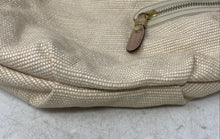 Load image into Gallery viewer, OrYany Womens Cream Woven Tweed Detachable Strap Braided Top Handle Shoulder Bag
