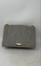 Load image into Gallery viewer, BCBG Womens Gray Inner Pockets Flap Shoulder Crossbody Handbag
