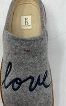 Load image into Gallery viewer, ED Ellen DeGeneres Womens Tillie Gray Boiled Wool Slip-On Slippers Size 7M
