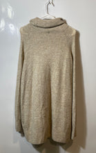 Load image into Gallery viewer, H&amp;M Basic Womens Beige Marled Long Sleeve Cowl Neck Pullover Sweater Size M
