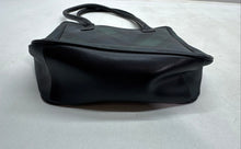 Load image into Gallery viewer, Capezio Womens Black Dark Green Plaid Leather Double Handle Shoulder Tote Bag

