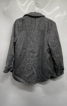 Load image into Gallery viewer, Who What Wear Womens Gray Chevron Long Sleeve Collared Jacket Size S
