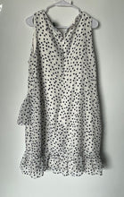 Load image into Gallery viewer, Lauren Ralph Lauren Womens White Polka Dots Ruffle Back-Zip Sheath Dress Size 16

