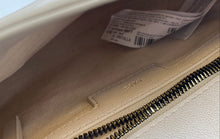 Load image into Gallery viewer, Mango Womens Kelly Beige Leather Magnetic Adjustable Strap Crossbody Bag
