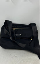 Load image into Gallery viewer, Tutilo Womens Black Outer Pockets Adjustable Strap Shoulder Crossbody Bag
