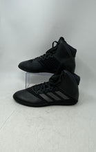 Load image into Gallery viewer, Adidas Mens Mat Wizard 4 AC6971 Black Lace-Up Athletic Wrestling Shoes Size 9
