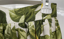 Load image into Gallery viewer, H&amp;M Womens Green Yellow Leaf Lemon Print Pleated Maxi Skirt Size 2

