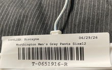 Load image into Gallery viewer, Worthington Mens Gray Pinstripe Pockets Flat Front Dress Pants Size 12
