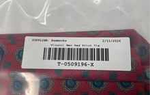 Load image into Gallery viewer, Vinuchi Mens Red Printed Adjustable Formal Pointed Tie One Size
