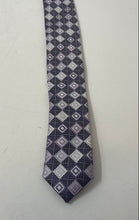 Load image into Gallery viewer, Bergamo New York Mens Purple Printed Adjustable Formal Designer Tie

