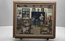 Load image into Gallery viewer, Dear Old School Days Classroom Scene Framed Signed Wall Decor Art Print
