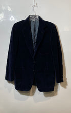 Load image into Gallery viewer, Oscar De La Renta Mens Navy Blue Long Sleeve Notched Two Button Blazer No Size
