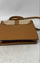 Load image into Gallery viewer, Nanette Lepore Womens Light Brown Raffia Leather Adjustable Strap Crossbody Bag
