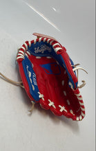 Load image into Gallery viewer, Rawlings PL91SR Youth Red Blue Leather 9 Inch Adjustable Baseball Glove
