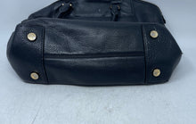 Load image into Gallery viewer, Michael Kors Womens Riley Black Leather Double Handle Domed Satchel Handbag
