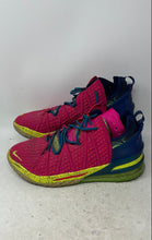 Load image into Gallery viewer, Nike Mens LeBron 18 DB8148-600 Multicolor Lace-Up Basketball Shoes Size 12
