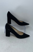 Load image into Gallery viewer, Marc Fisher LTD Womens Zala Black Pointed Toe Slip-On Block Pump Heels Size 7.5M
