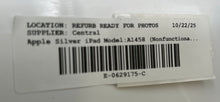Load image into Gallery viewer, Apple iPad 4th Gen A1458 Silver 9.7 In Tablet Nonfunctional For Parts Or Repair
