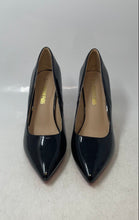 Load image into Gallery viewer, Dream Pairs Womens Christian Black Leather Slip-On Stiletto Pump Heels Size 9.5
