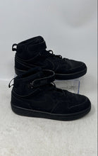 Load image into Gallery viewer, Nike Kids Court Borough Mid 2 Black Hook And Loop Sneaker Shoes Size 2Y
