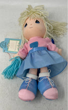 Load image into Gallery viewer, Applause X Precious Moments Blue Pink Cassie Cheerleader Doll For Girls With Tag
