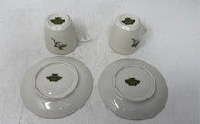 Load image into Gallery viewer, Set Of 4 Pcs Bavaria Demitasse White Home And Kitchenware Cup &amp; Saucer Plates
