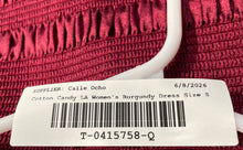 Load image into Gallery viewer, Cotton Candy LA Womens Burgundy Sleeveless Pullover Mini Dress Size S With Tag
